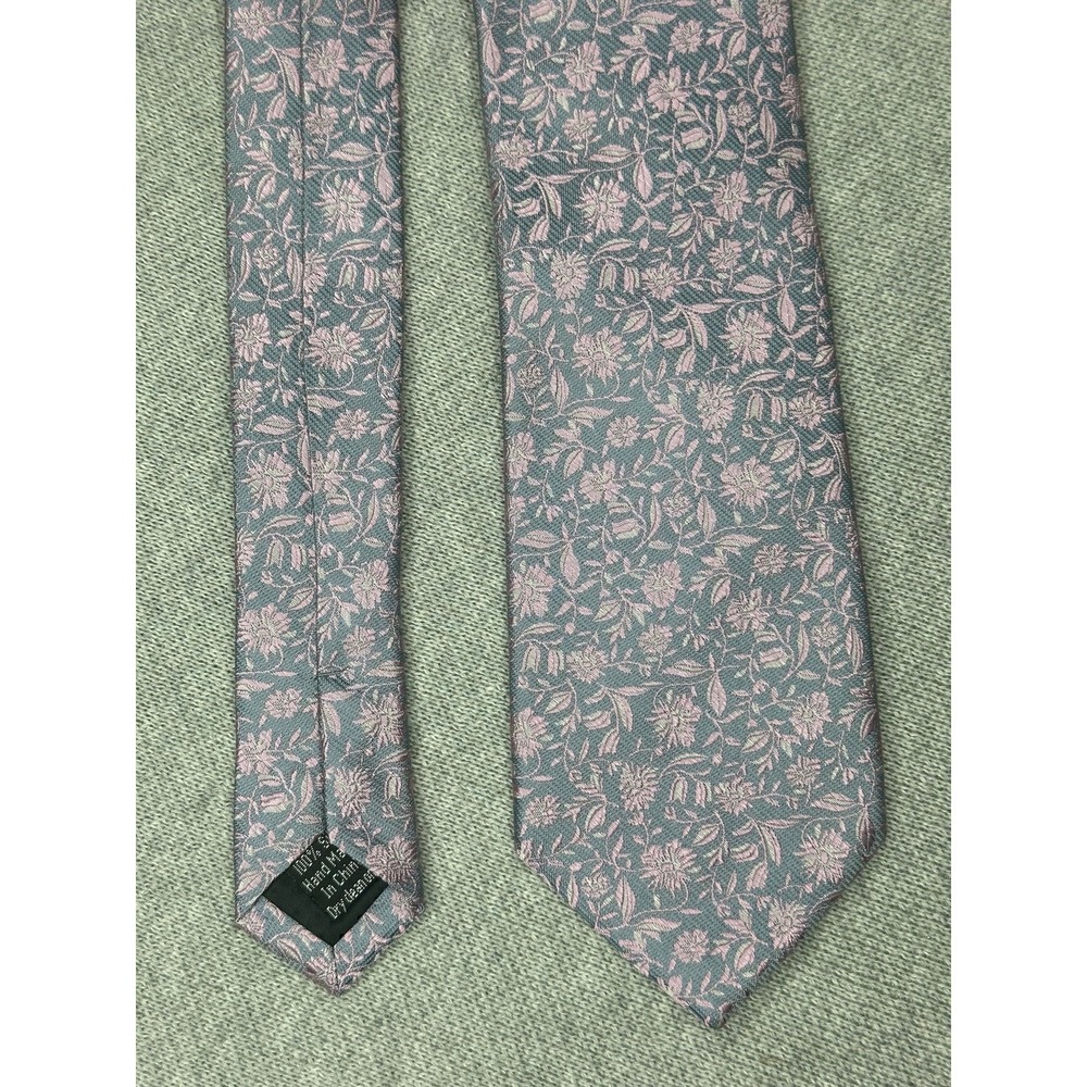 Pronto Uomo Neck Tie 61 x2.75" EUC Classic Silk Floral Tie